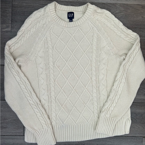GAP Cable Knit Sweater in Chino Beige - Picture 1 of 3